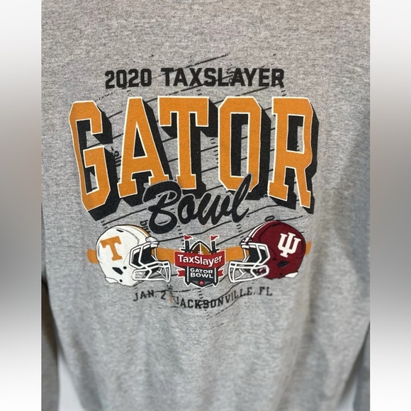 2020 GATOR BOWL Taxslayer TENNESSEE INDIANA Crew Football College Sweatshirt L - Picture 7 of 15